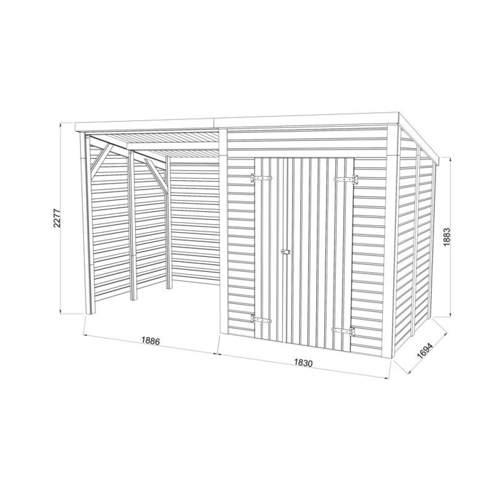 BOD PALMAKO LEIF 6,3 M² UBEHANDLET