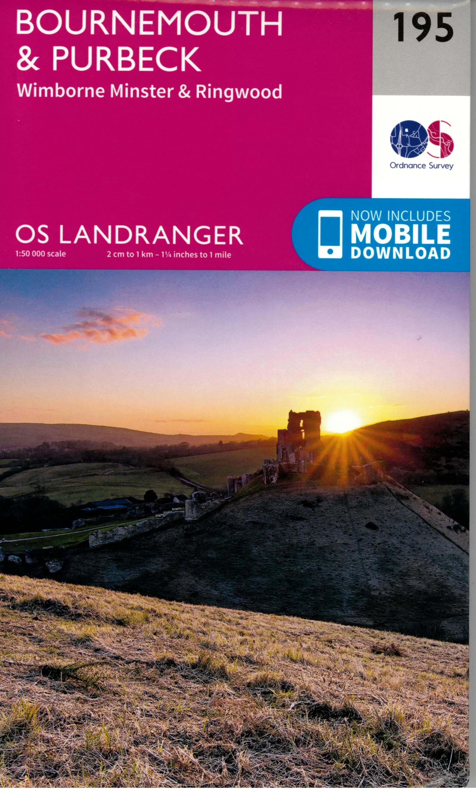 ORDNANCE SURVEY - 195 GB BOURNEMOUTH 1 50 000
