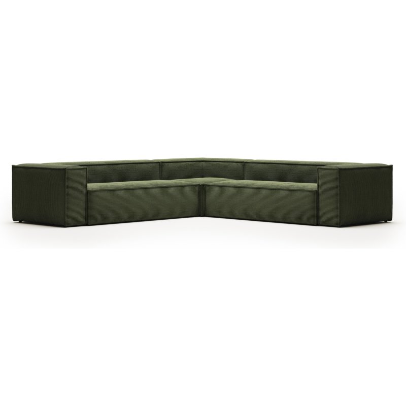 Canapé d’angle Blok 6 places vert 320 x 320 cm