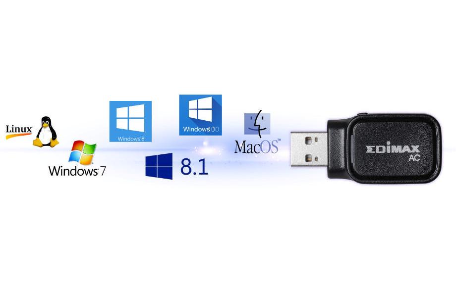 WLAN-AC USB-Stick EW-7611UCB mit BluetoothDual-Band WLAN- und Bluetooth 4.0-USB-Adapter
