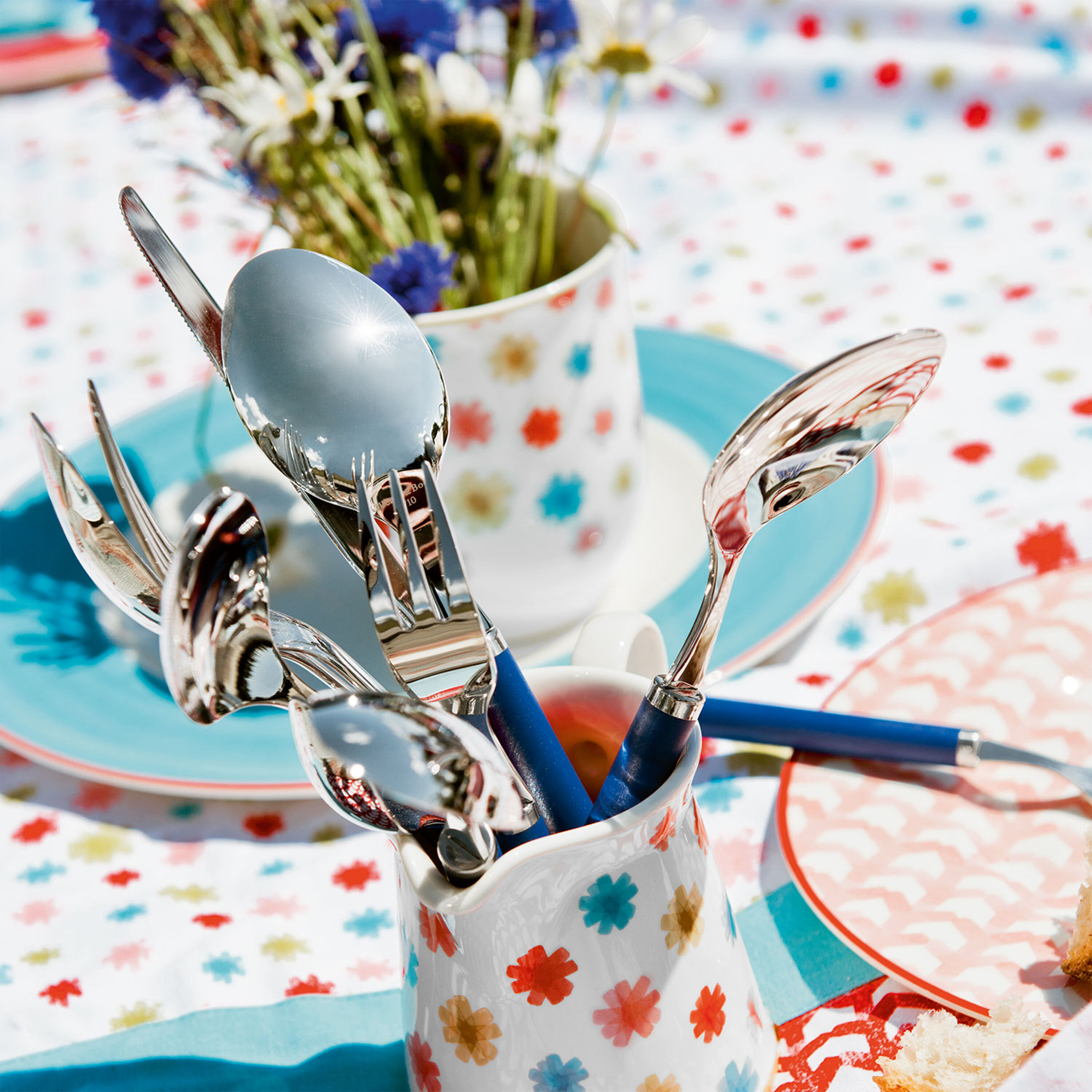 Play! 24-piece flatware set Blue