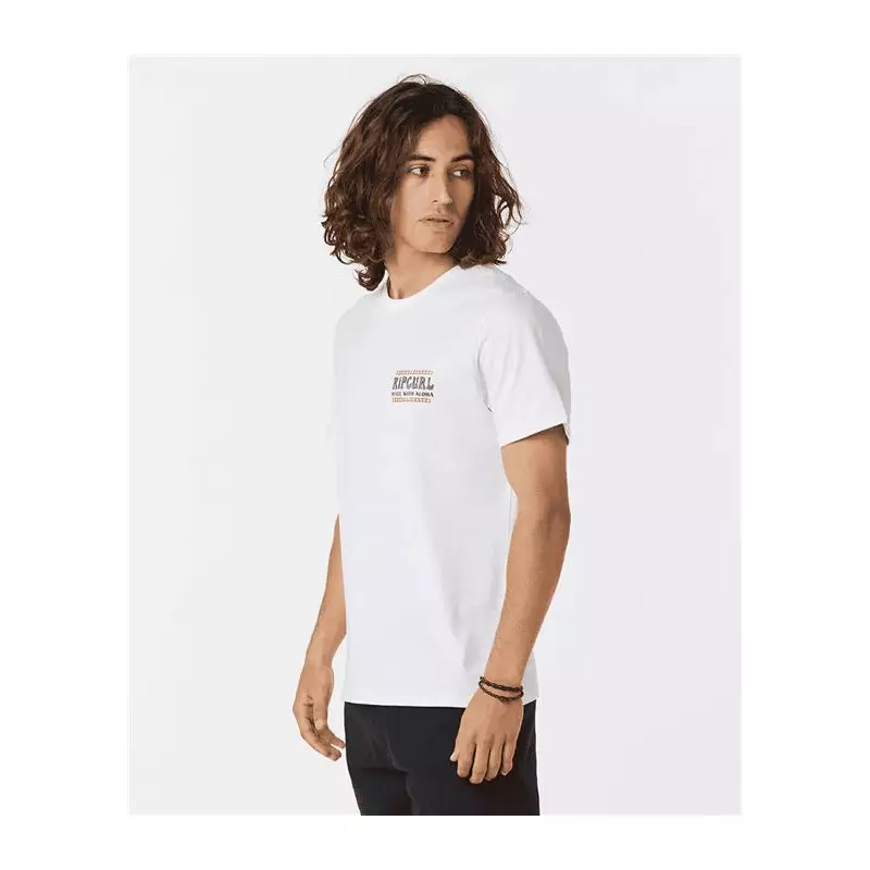 Teeshirt RIPCURL Down The Line Sstee Bone M