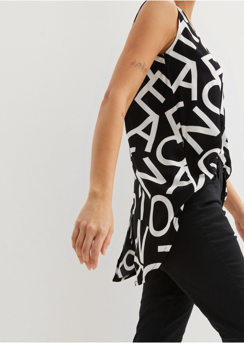 Top-blouse en viscose