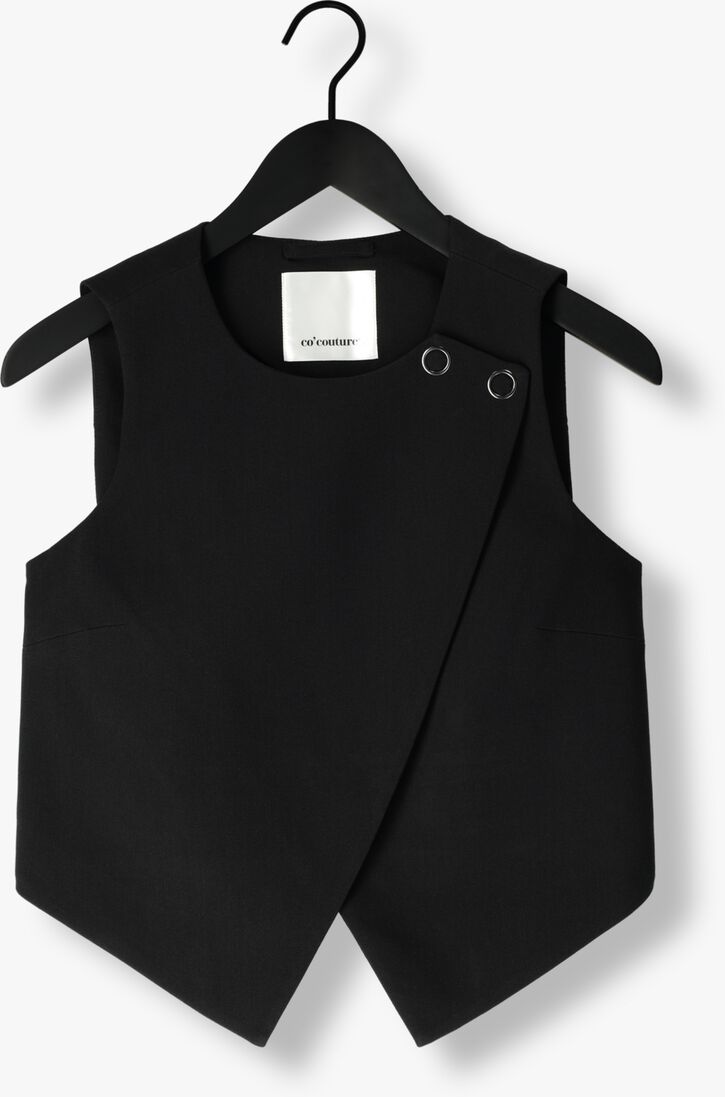 zwarte co'couture gilet volacc wrap vest