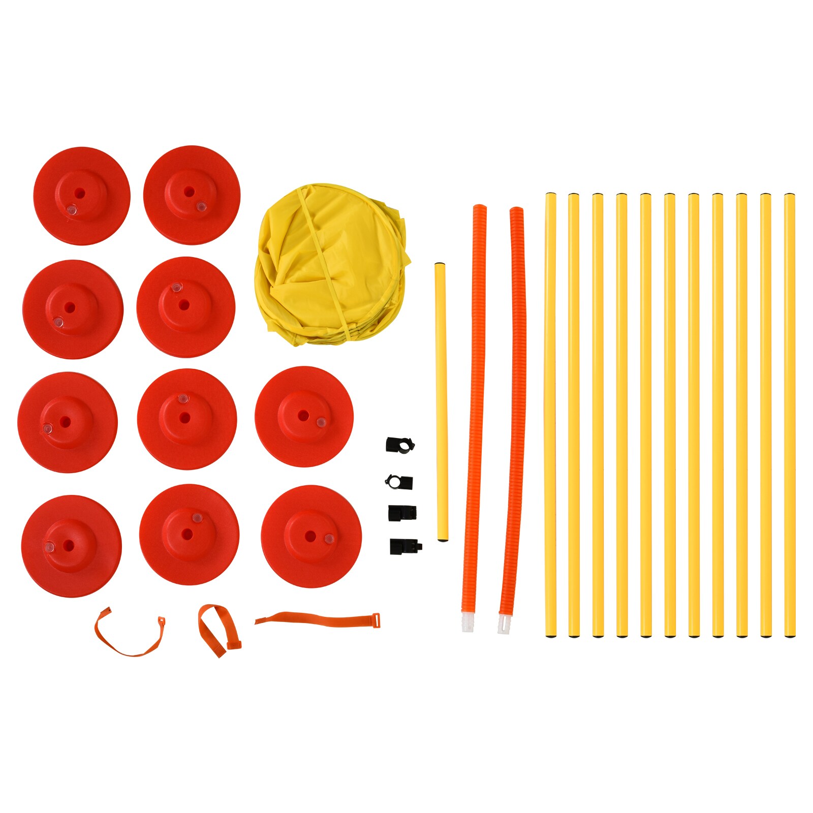 PawHut Agility Set für 4 verschiedene Trainingsvarianten gelb
