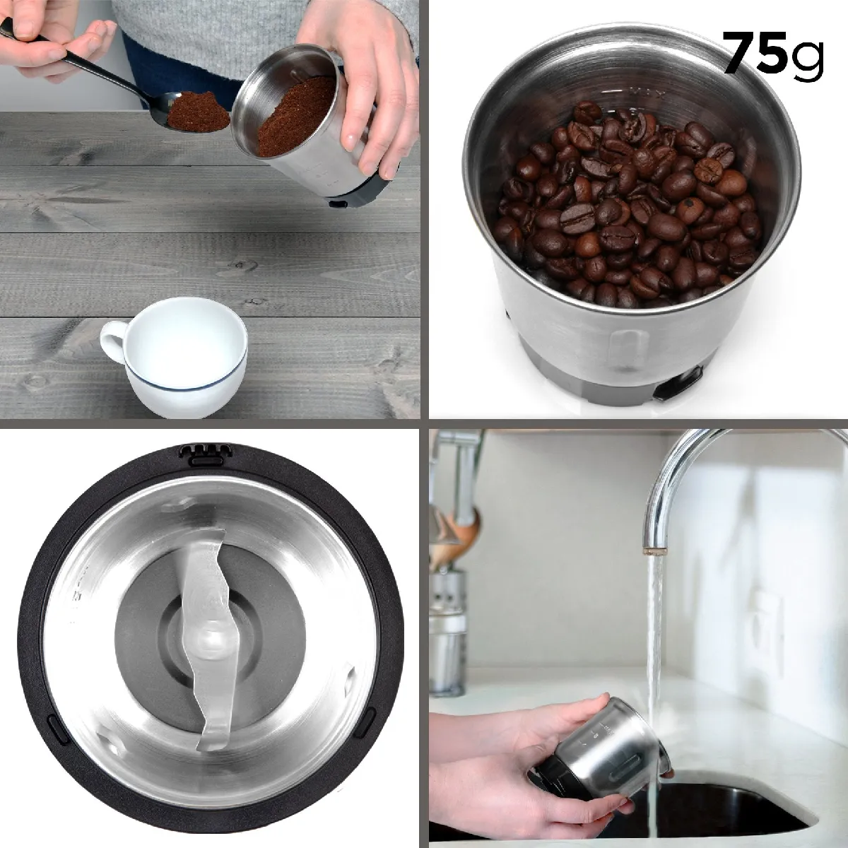 Duronic CG250 Moulin à café - 250W