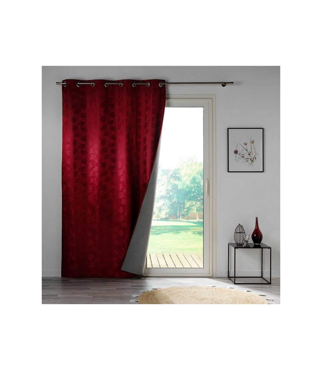 Rideau Occultant Lunella 140x260cm Bordeaux