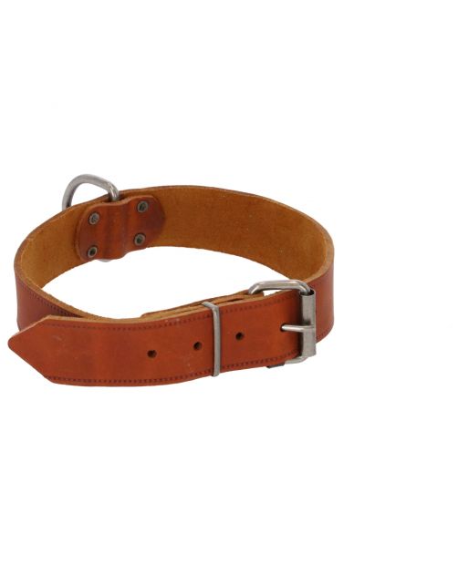 Adori Halsband Vetleder Met Print Cognac - Hondenhalsband