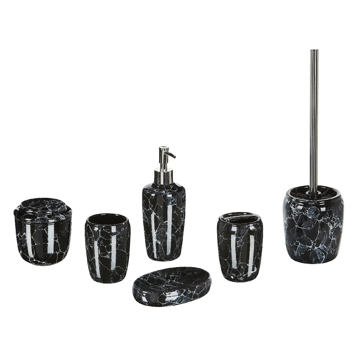 BELIANI Set Accessoires Salle de Bain PALMILLA