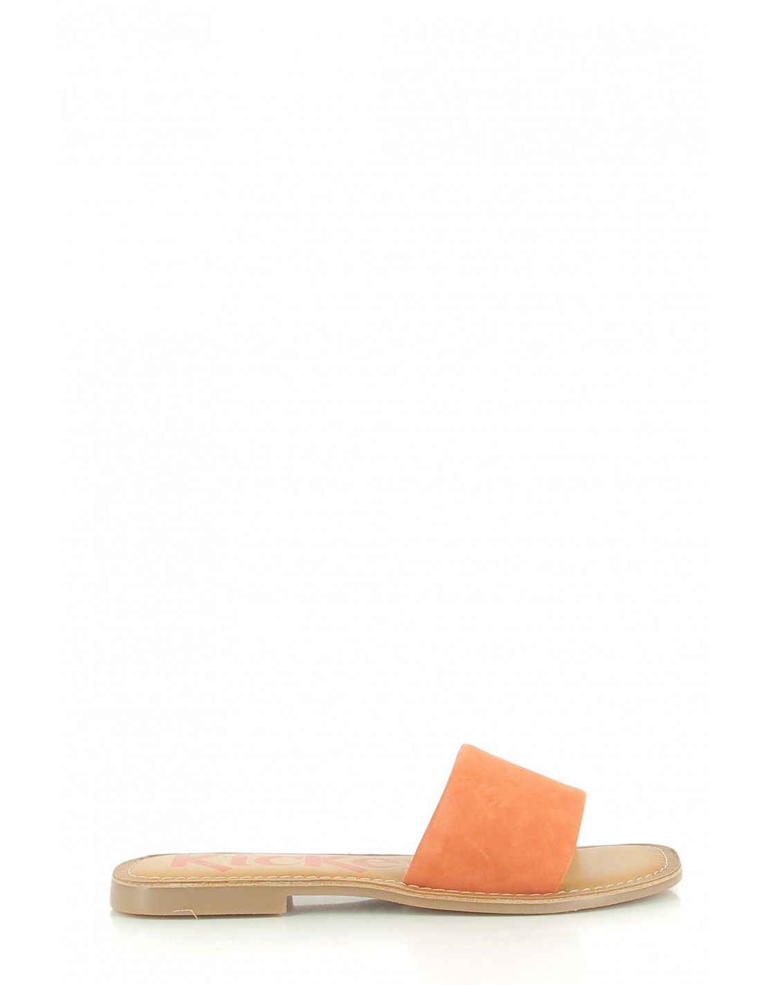 kickers mules femme kick gipsi cuir orange