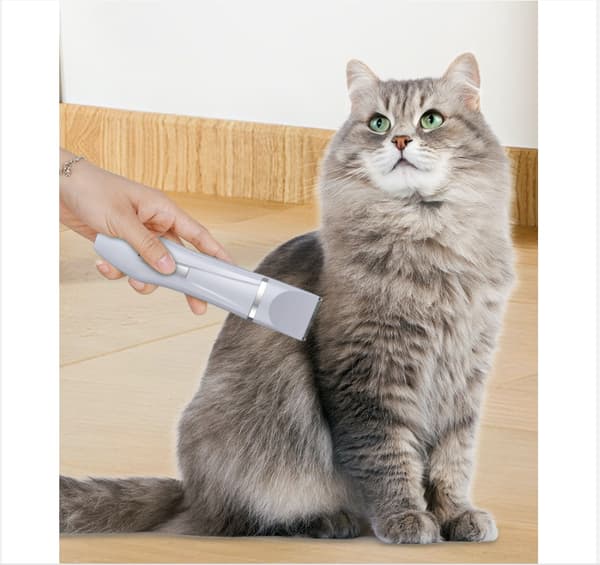 INF 3-i-1 Pet Grooming Clipper: Full Body, Paw & Nail Care Hvit