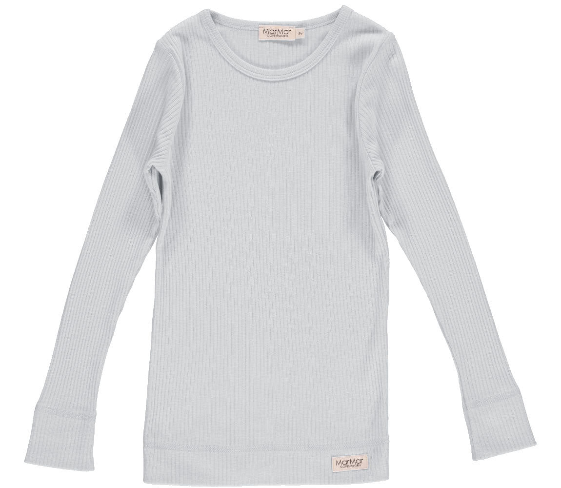 Plain Tee LS, T-shirt - Pale Blue