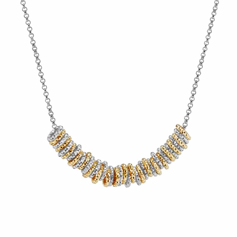 Collier Argent Rhodié Doré Diamanté Giulia
