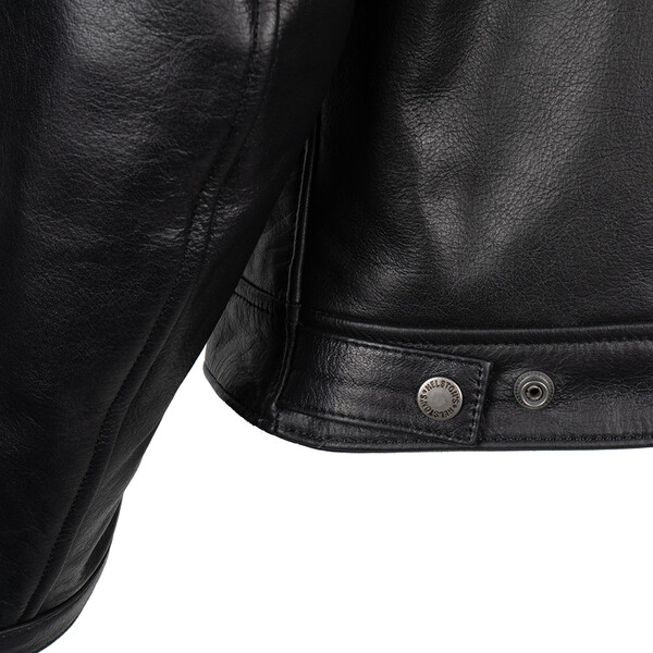 Helstons - Blouson Chevy cuir Noir / Jaune / Beige