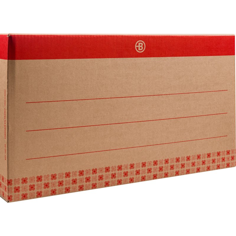 Caisse déménagement Bruneau kraft brun double cannelure L 55,5 x l 33 x H 30 cm