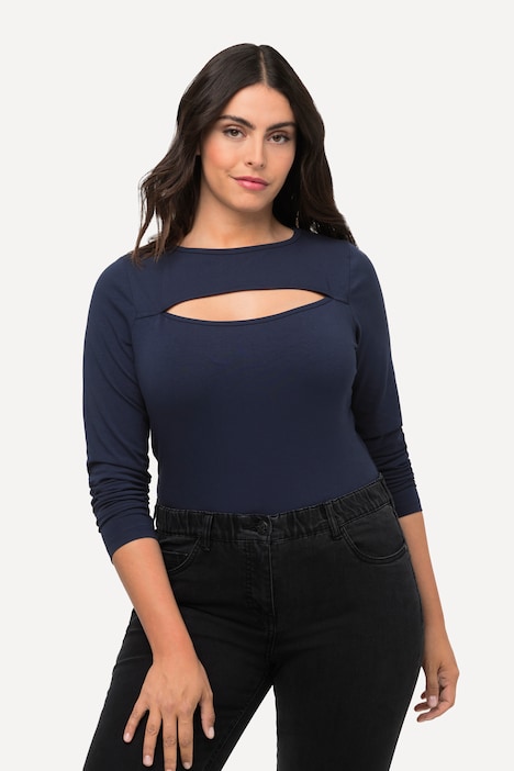 Body, Cut-Out, Slim, Langarm