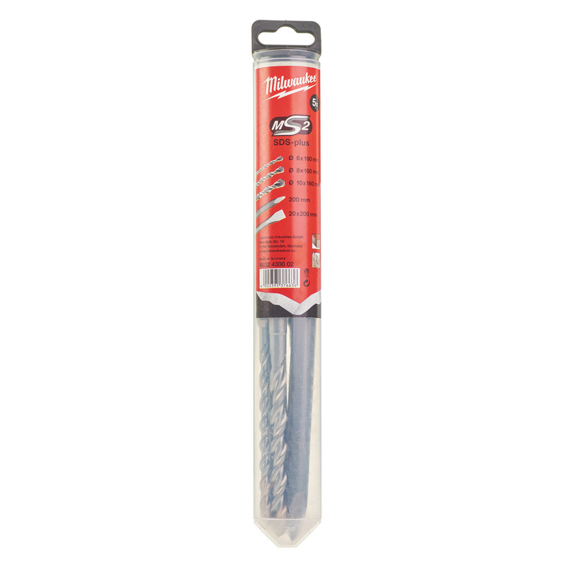 Milwaukee SDS-plus hamerboren- & beitelset 5-delig