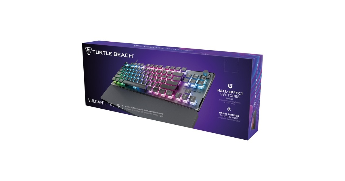 Turtle BeachVulcan II TKL Pro, gaming toetsenbord  (Zwart, US lay-out, Hall Effect, TKL, RGB)