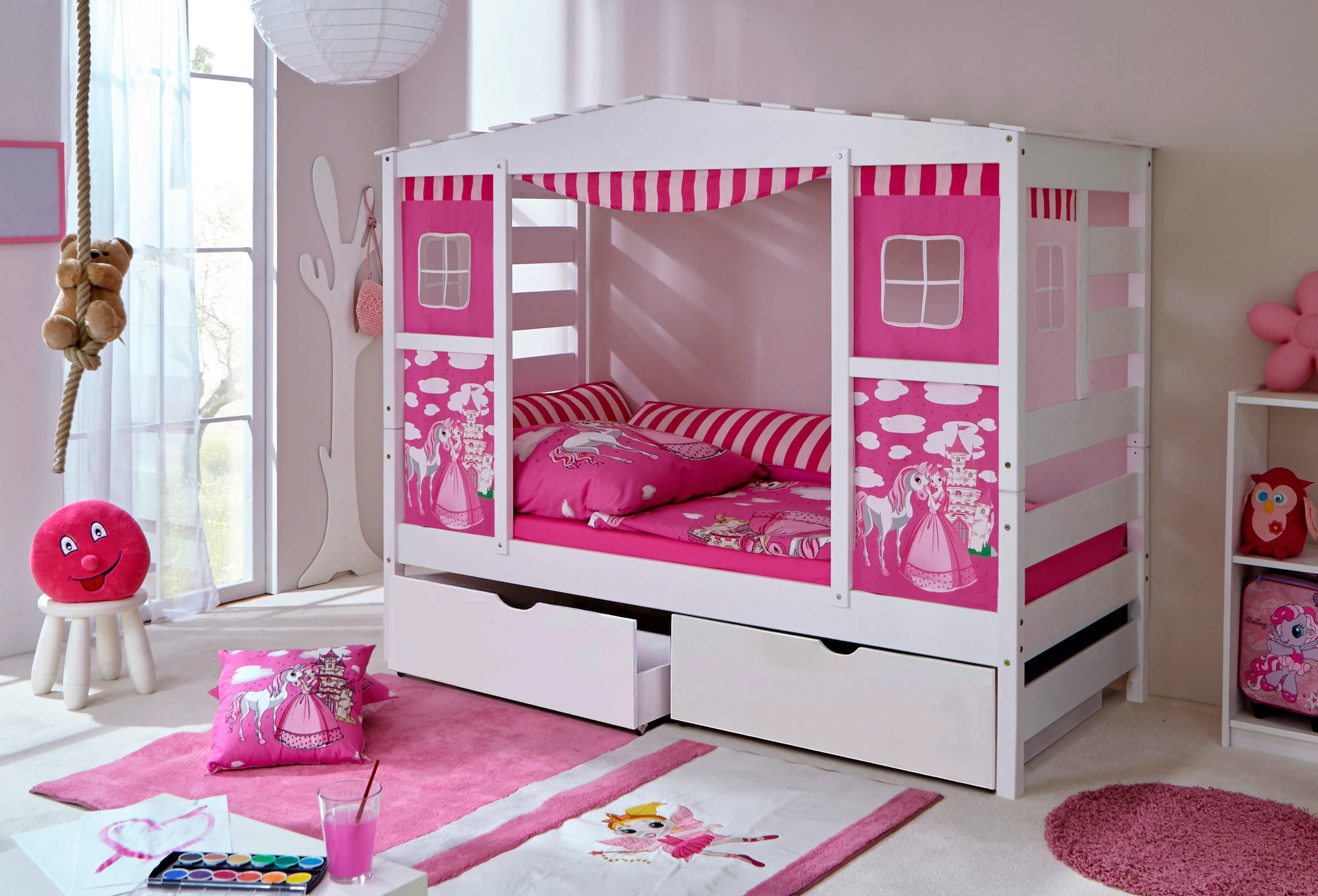 Ticaa Hausbett mit Bettkasten 