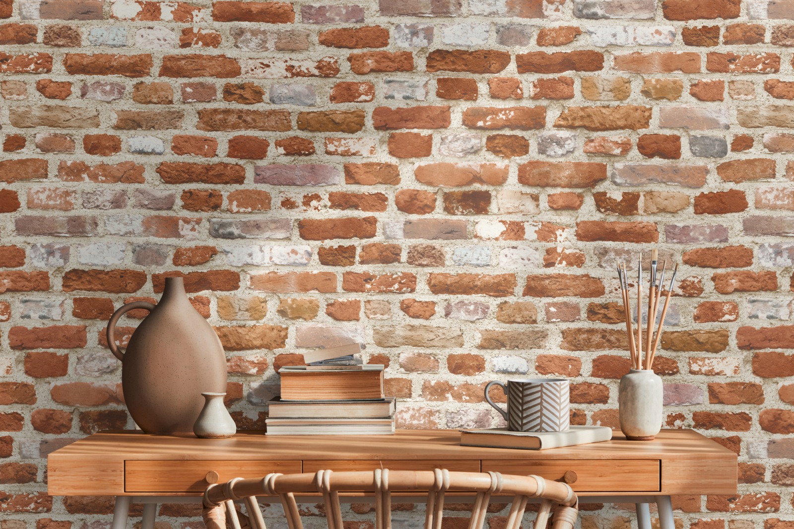 A.S. Creation Vliestapete BRICKS & STONES - rot-braun - Steinoptik - 10 Meter