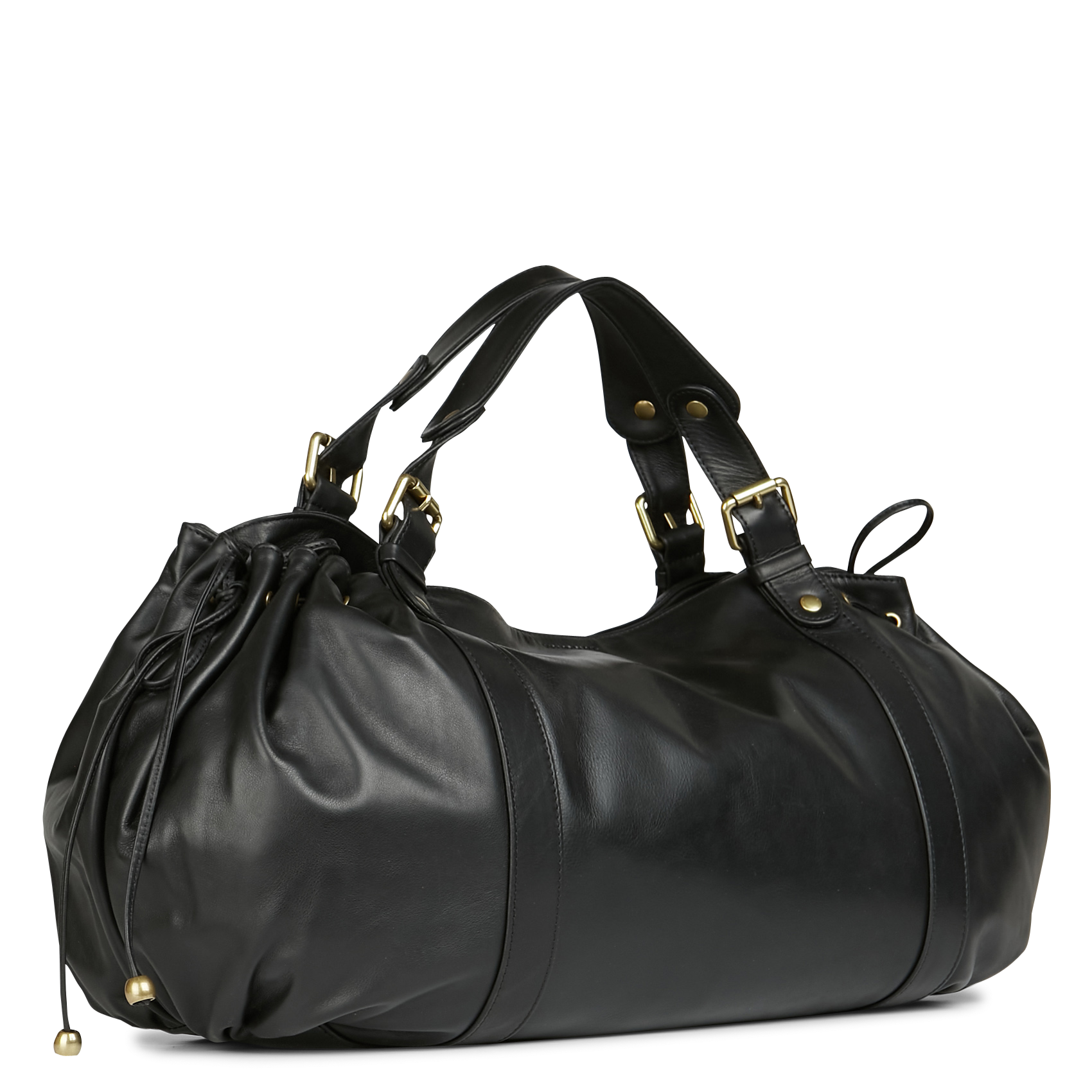 36H - Sac week-end en cuir | Noir