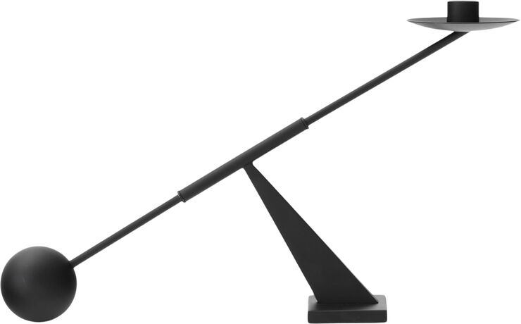Audo Copenhagen Interconnect Candle Holder, W42,5, Black