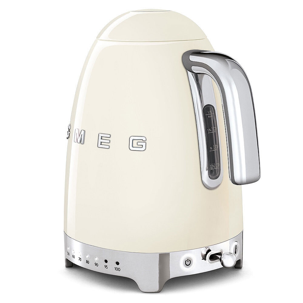 SMEG Wasserkocher 1700 ml variable Temperatursteuerung Creme