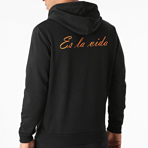 Ensemble De Survêtement Es La Vida Noir Orange