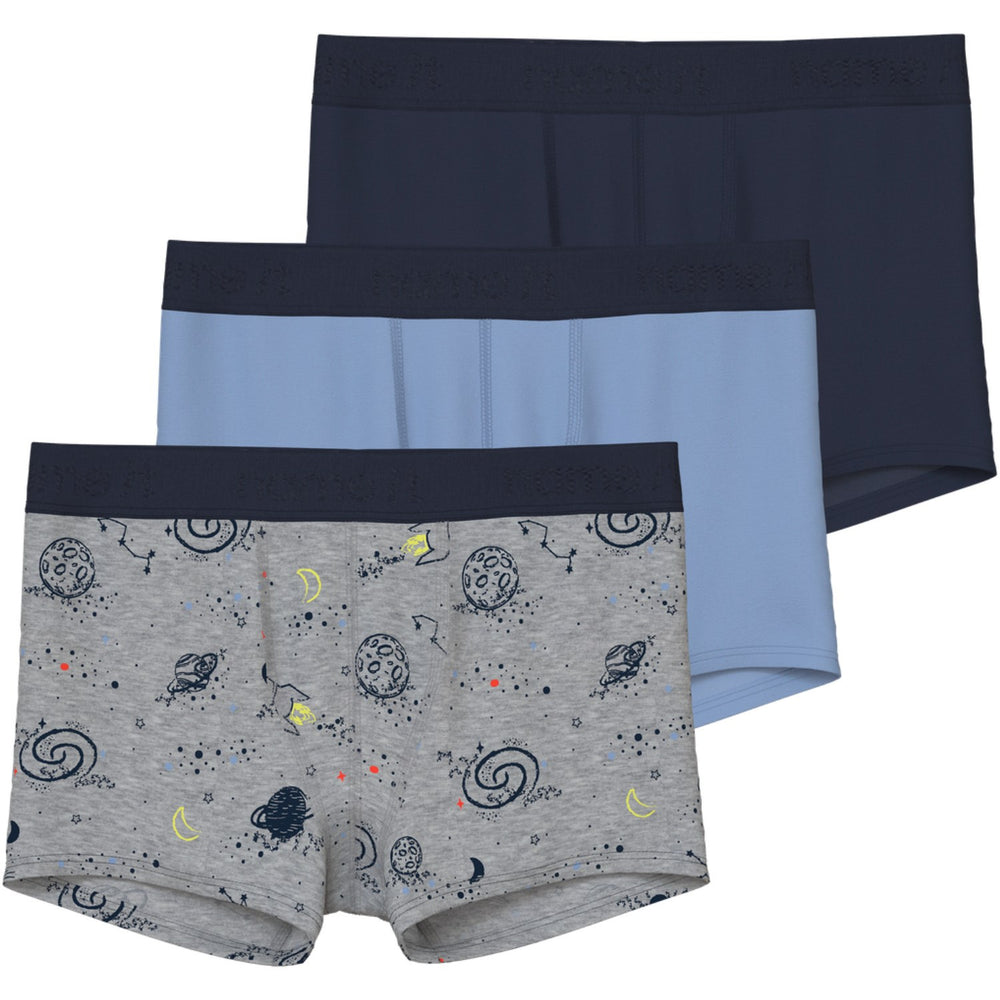 Køb Name It Grey Melange Nkmboxer 3P Grey Space Noos