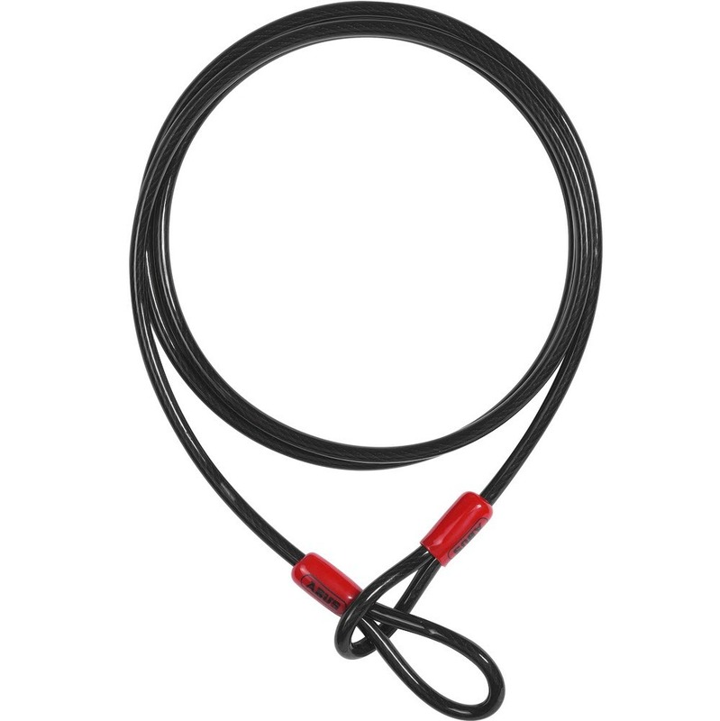 Abus Schlaufenkabel 2m, schwarz