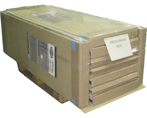 Palletstelling voor zware lasten, industriële stijl, blauw/grijs, 196x200x60 cm, 4 houten planken, draagvermogen 1000 kg, 9 stuks