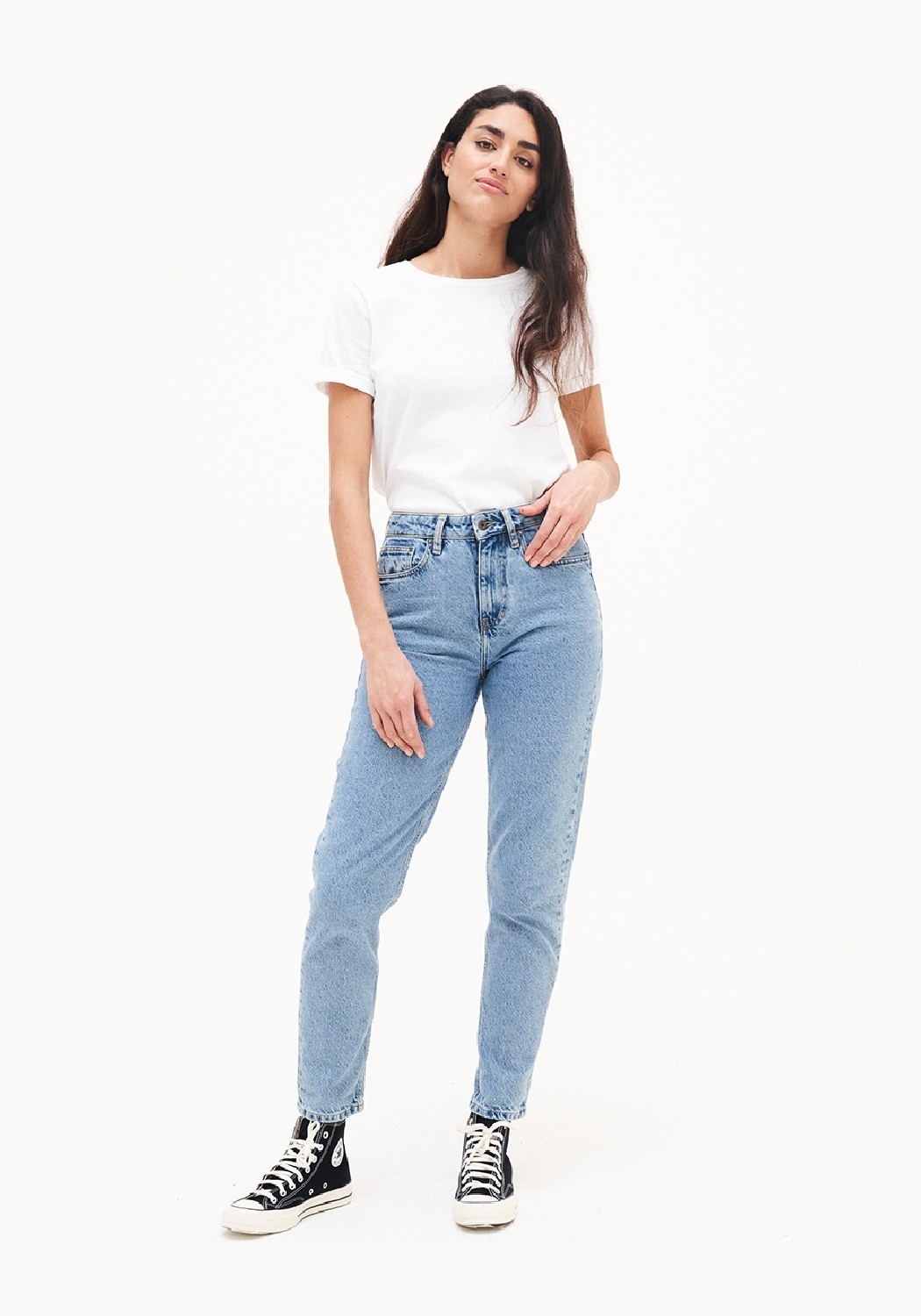 Kuyichi Damen-Jeans Nora Mom Fit Heritage Blue