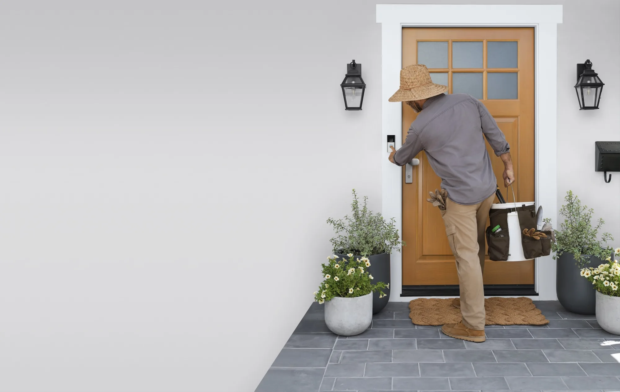 Ring Battery Video Doorbell Plus Nickel Satiné   Chime Sonnette connectée