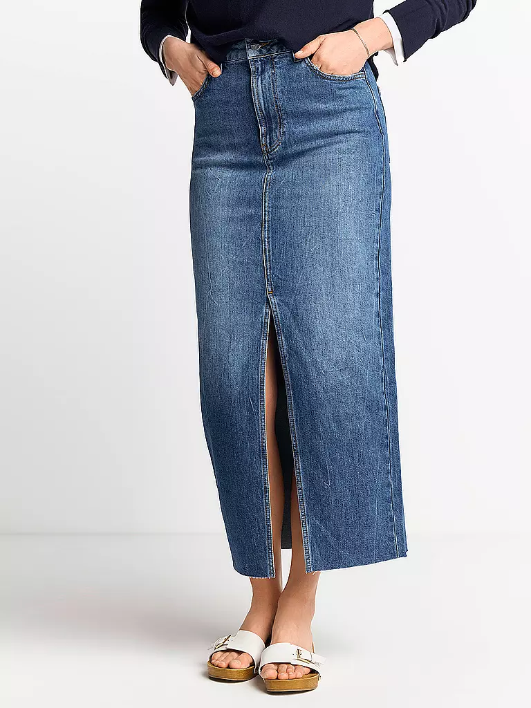 RICH & ROYAL Jeansrock blau