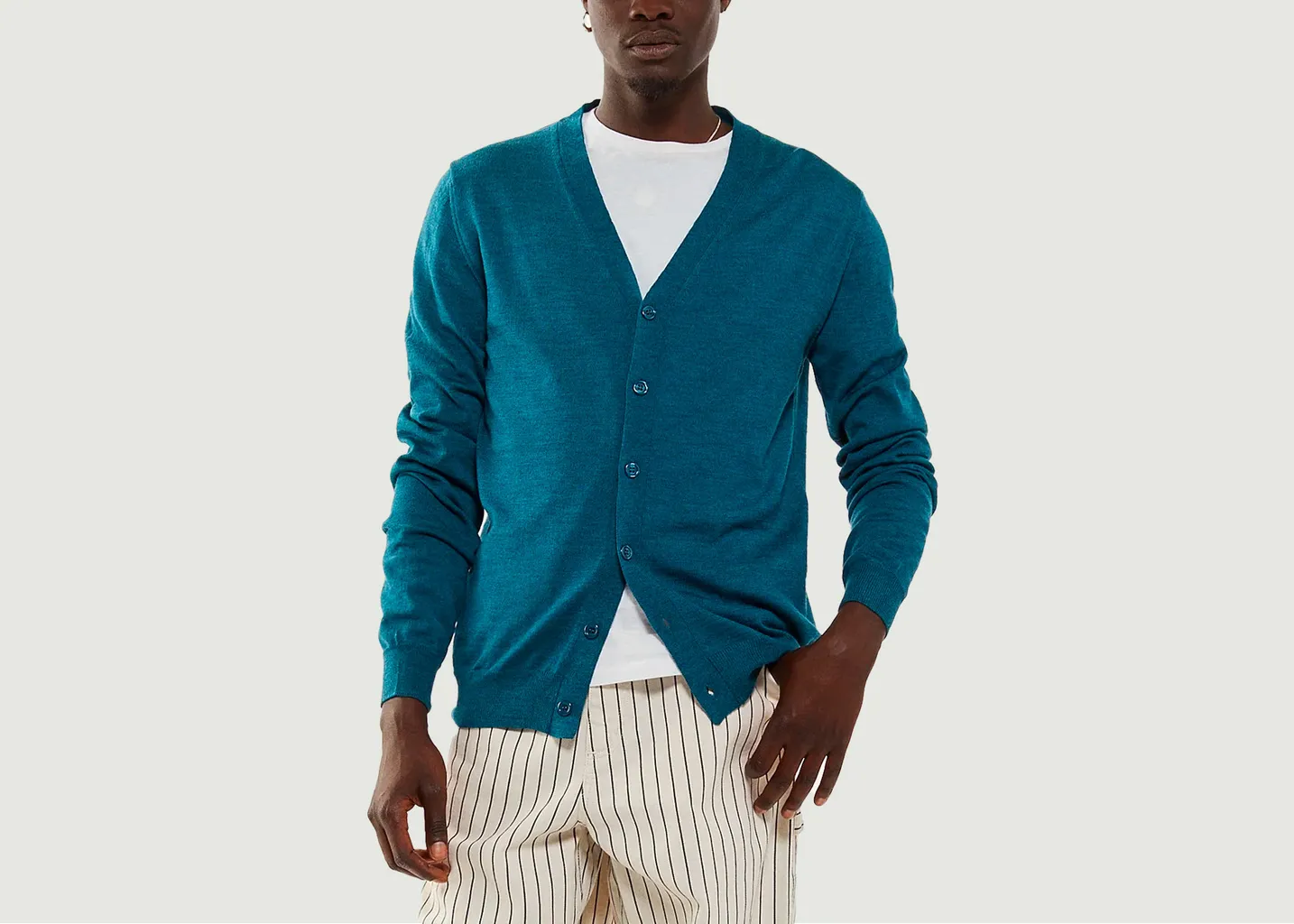 Cardigan En Laine Extrafine Tricot