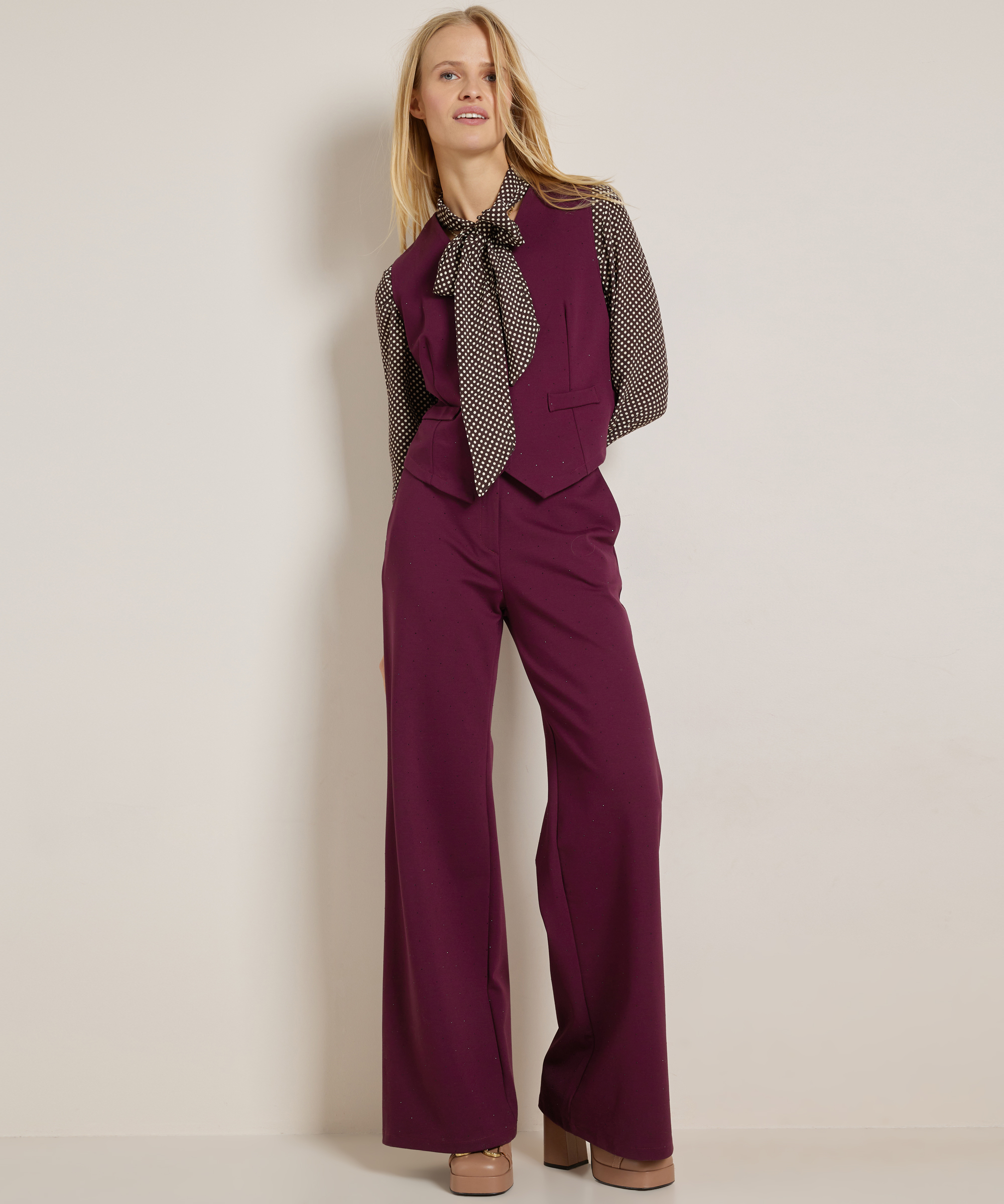 uni gilet met glitters