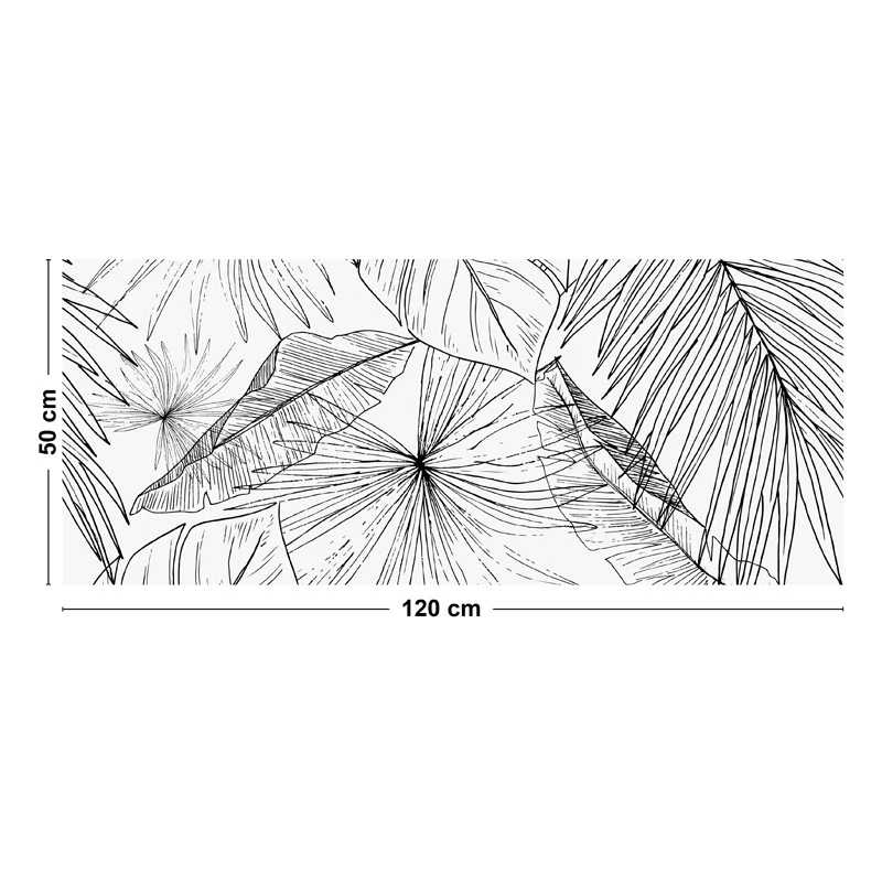 Crédence cuisine Crédence ALU L120xH 50cm - LÄMNAR SVART 99deco