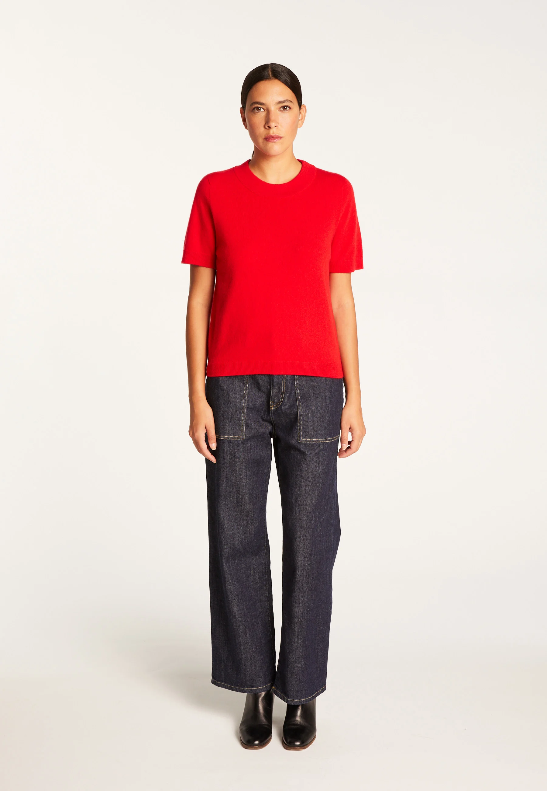 AUBRYAH24 - T-shirt en cachemire | Rouge