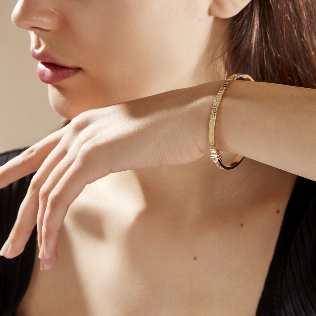 Bracelet Jonc Capucina Grec Or Jaune