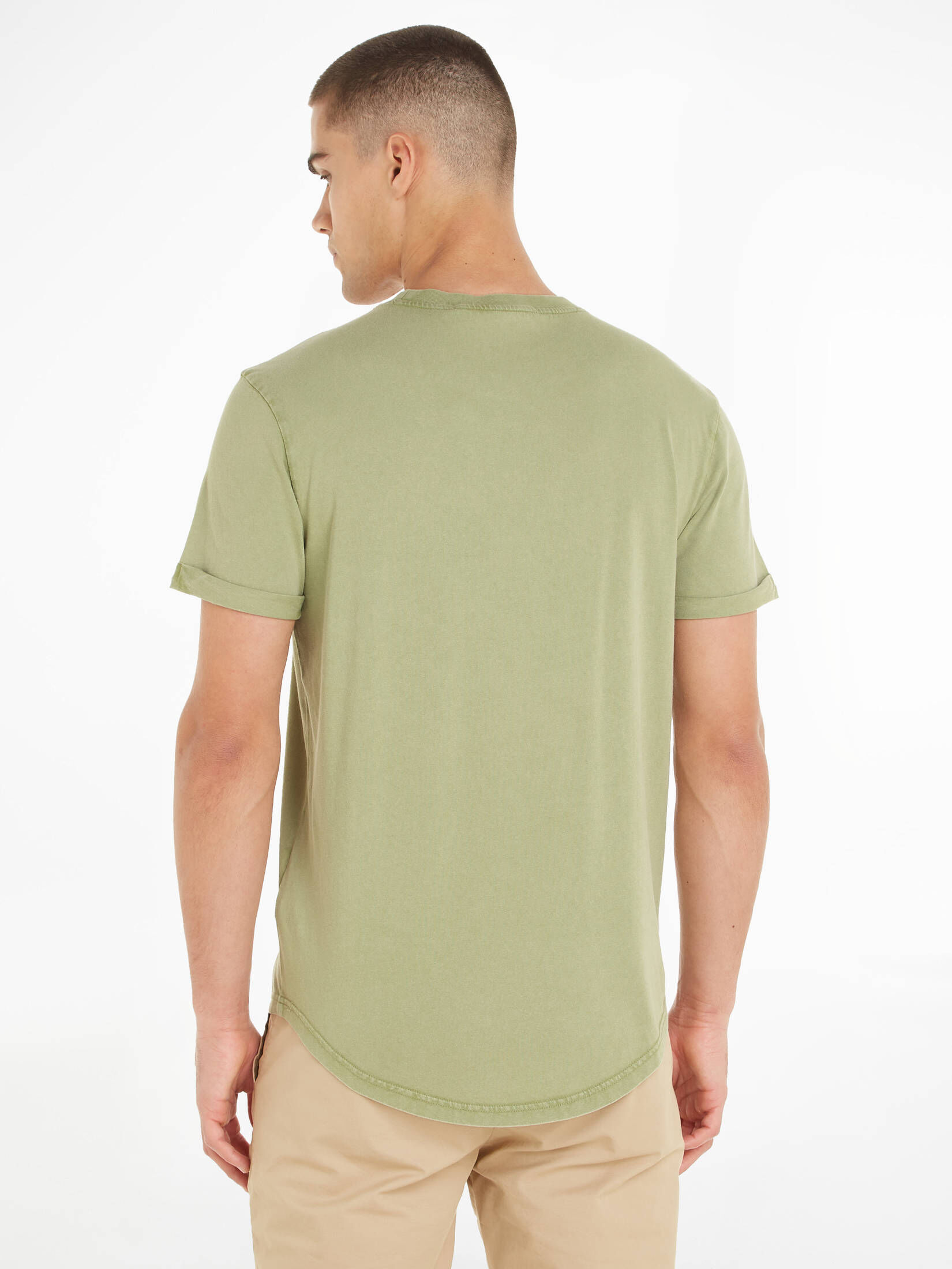 CALVIN KLEIN JEANS| Herren T-Shirt WASHED MONOLOGO BADGE TEE