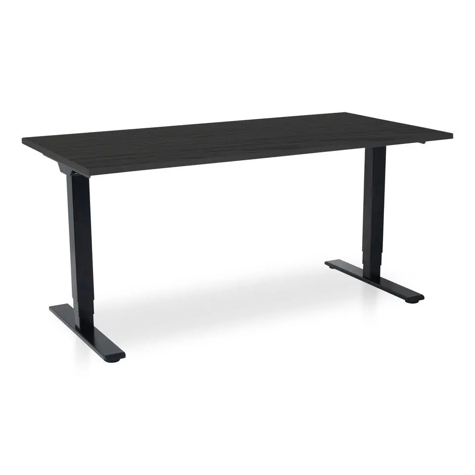 MRC COMFORT elektrisch ARBO zit-sta bureau - 160x80cm - zwart eiken