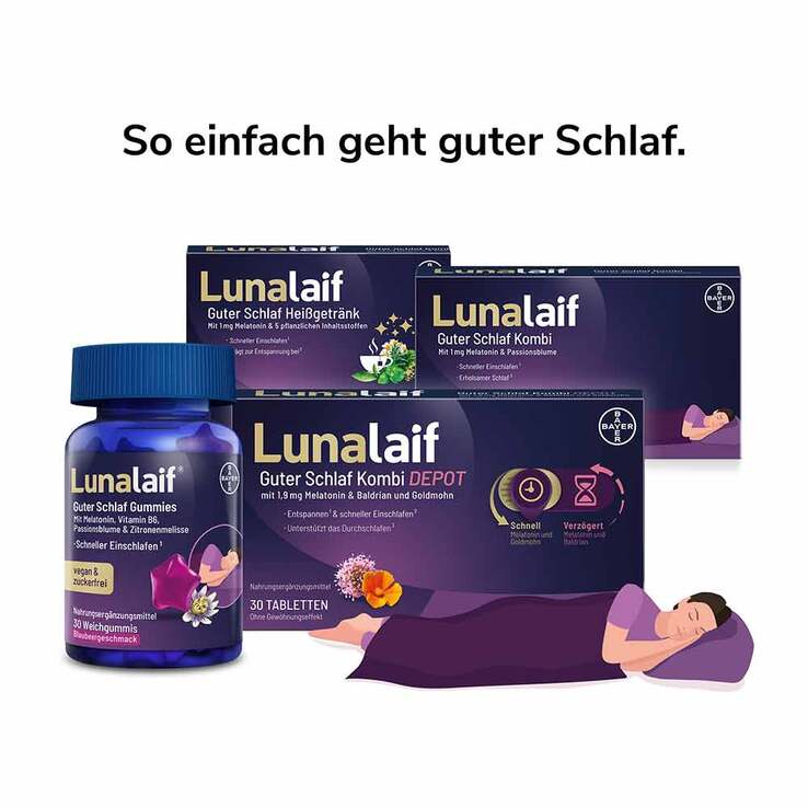 Lunalaif Guter Schlaf Gummies, 30 St