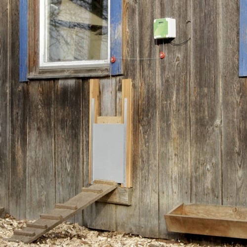 Porta automática para galinheiros