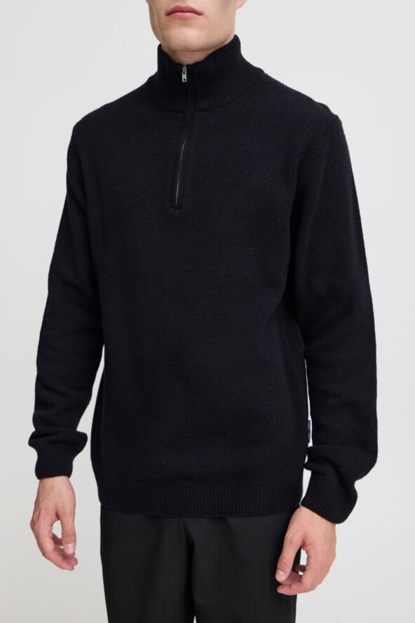Casual Friday CFKARL halfzip lambswool knit Dark navy