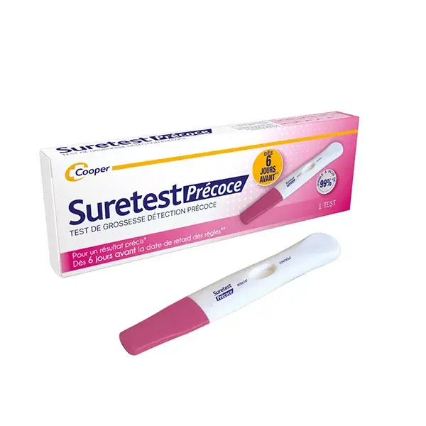SURETEST - Teste de Gravidez Precoce - Resultado Preciso - Autoteste - 1 Teste