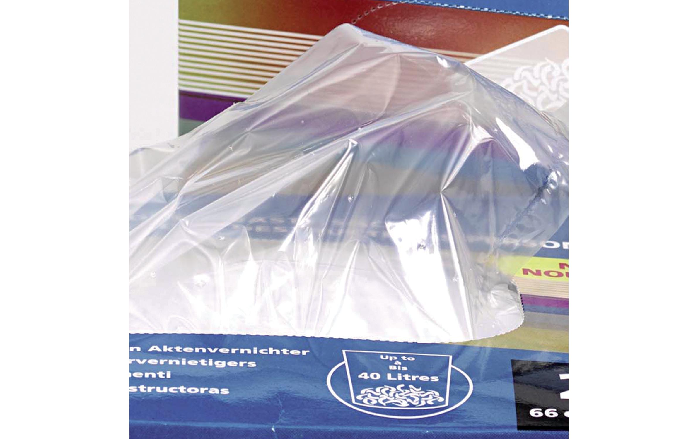 Abfallsäcke für Aktenvernichter 100 Stück<br>Recycelbare Müllbeutel für Aktenvernichter