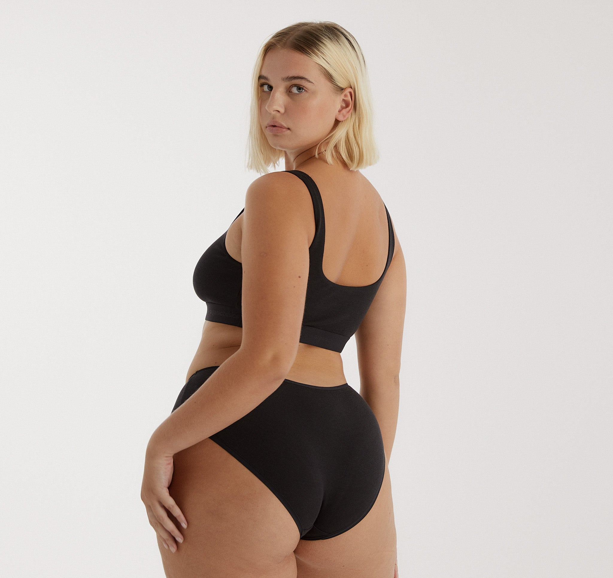 ORGANIC COTTON<br>Core Rib Tank Bralette