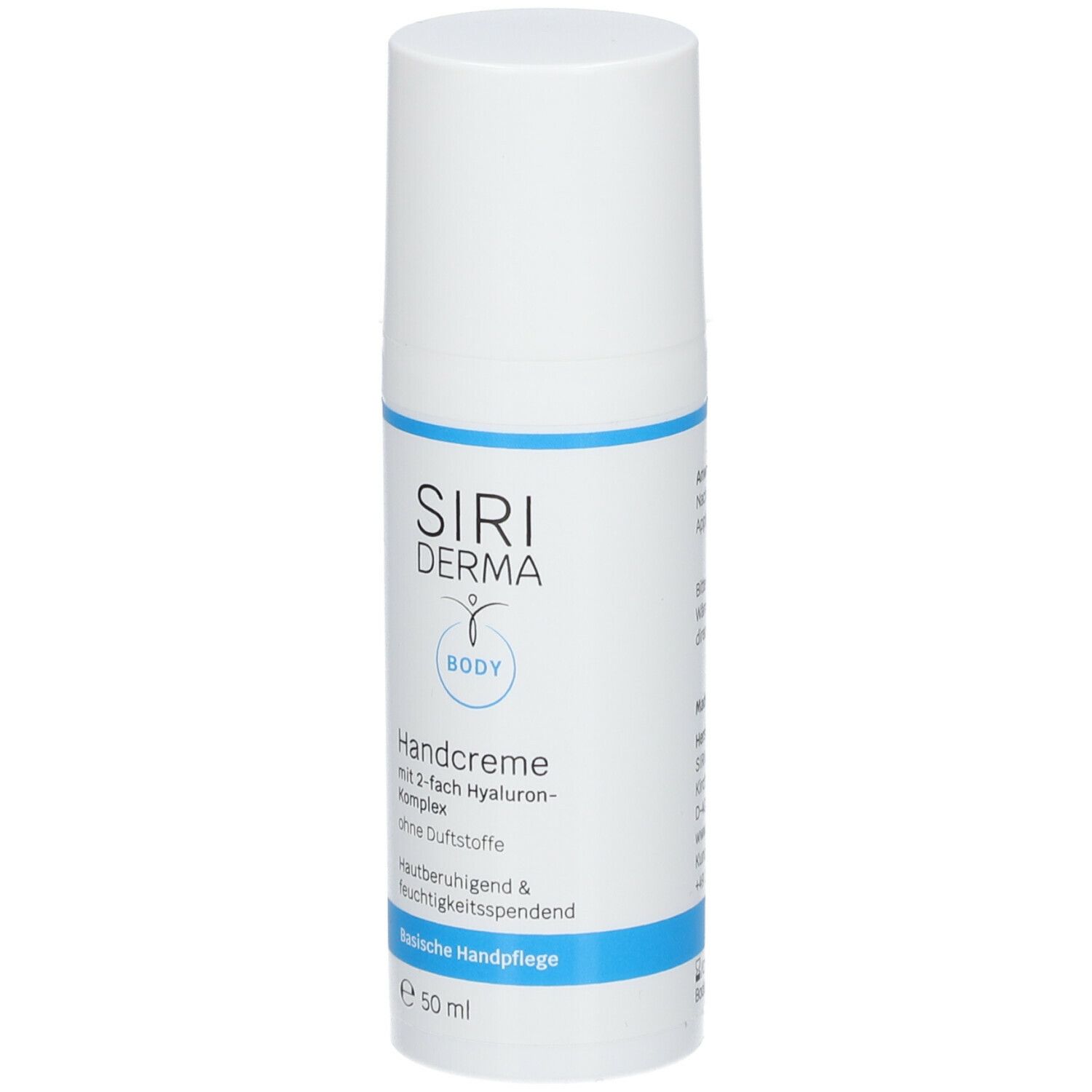 SIRIDERMA Handcreme ohne Duftstoffe