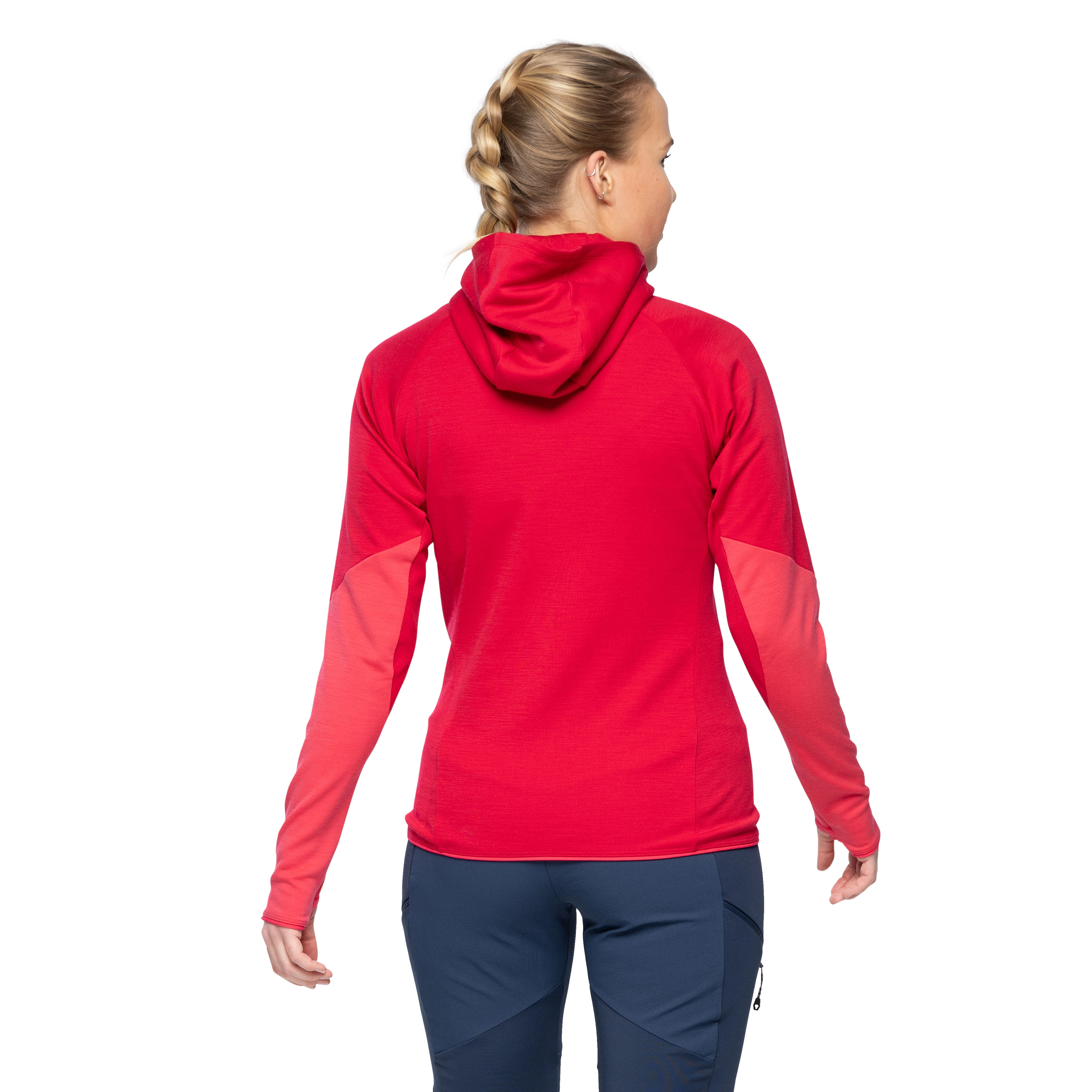 Tind Merino Hood Jacket Women Alpine Rose / Light Alpine Rose