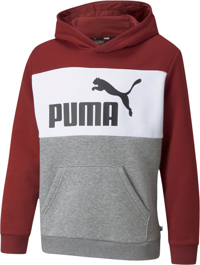 Puma Essentials  Colourblock hættetrøje Rød